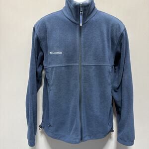 Columbia Steens Mtn 2.0 Mens Full Zip Up Fleece Pullover Jacket Blue Medium